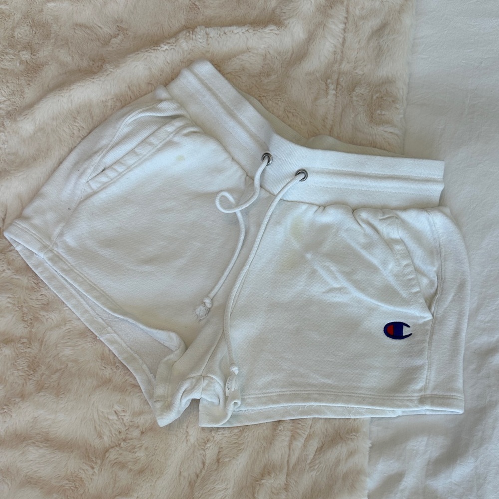 Champion Classic White Lounge Shorts